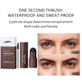 Miniatyrbillede 4 af 5: 1 sæt perfekt One Step Eyebrow Stamp Stencil Kit Mørkebrun