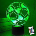Miniatyrbillede 1 af 5: Barn 3D fodboldlampe Fodbold Natlys Optisk Illusion La