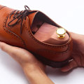 Miniatyrbild 4 av 5: 1 par Massivt Trä Lotus Skohållare Skoförlängare Fjäder Träformad Anti-rynk Sho Support Shoe 41-42
