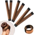 Hårknutsformare, DIY Hårknutsstyler för Långt Hår, Ljusbrun, 3-pack
