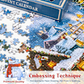 Miniatyrbillede 3 af 5: Adventskalender Puslespil - 1008 Dele Puslespil, Adventskalender Puslespil til Voksne og Børn, Julpuslespil, Jul, Gave