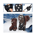 Pikkukuva 4 / 4: Halkfria dubbar halksäkra griper spikes cover med 5 klor