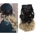 Miniatyrbilde 2 av 3: Clip in extensions h?rf?rl?ngningar 7 delar syntetiska h?rbitar