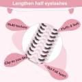 Miniatyrbilde 3 av 5: Løsøgonfransar Cat Eye 3D falska falska ögonfransar, stil 2