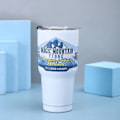 Miniatyrbillede 1 af 5: 30 oz vandflaske i rustfrit stål med sugerør termokande Tumbler Co White one size
