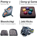Miniatyrbild 2 av 7: Squid Game 2, Koreansk Traditionell Lek, Koreansk Folkspel Set – Jack Stone Lekset Inspirerat av Squid Game 2 (9st+Bas)