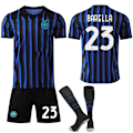 Pikkukuva 1 / 2: 2025-2026 Inter Milan Kotipaita Setti Lapsille Aikuisille Sukkien Kanssa No.23 BARELLA No.23 BARELLA XS