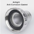 Miniatyrbild 3 av 4: IBC-tankadapter 1/2\" gängkontakt, kran 1000L tankkran