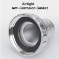 Miniatyrbillede 3 af 4: IBC tankadapter 1/2\" gevindforbindelse, hane 1000L tankhane