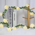 Miniatyrbilde 4 av 5: Rose Green Leaf String Lights, 9,8ft 20led Varmvita Rotting Blommor Fairy Lights, batteridriven