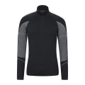 Miniatyrbillede 1 af 4: Mountain Warehouse Mænds Quiver II Sømløs Base Layer Top XS-S Sort XS-S zdq