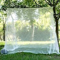 Miniatyrbillede 2 af 7: Campingnet Hvidt mesh Bærbart firkantet foldbart myggenet Myggenet Letvægts udendørs campingtelt Sove Sommer Hvid 1 White 1 210x150x170cm