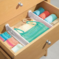 Miniatyrbild 2 av 5: Justerbar lådindelare (set med 4) - Vit - Praktisk organizer i plast - Organizer för kökslådan - för låda i sovrummet CDQ