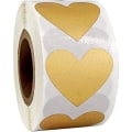 Miniatyrbilde 1 av 3: 300 stk Love Heart Scratch Off Etiketter klistremerker (gylden)