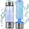 Miniatyrbillede 1 af 5: Hydrogen Vand Generator Bærbar Vand Ioniserende Flaske Genopladelig USB 420ml