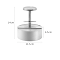 Miniatyrbillede 4 af 5: Burgerpresse 34 i rustfrit stål Patty Form Single Burger Patties 11,5 cm