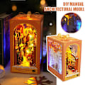 Miniatyrbillede 3 af 5: DIY Træbogreol Indsætssæt Miniatyr God Jul