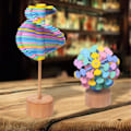 Miniatyrbild 3 av 5: Trä Snurr Lollipop Fidget Leksak - Sensorisk Pedagogisk Dekompressionsleksak - Ångest Stress Relief, a