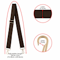 Miniatyrbild 3 av 4: Justerbar ersättningsväska rem med svängbara metallkrokar Canvas handväska Axelremsväska Rem Messenger Bag Utbytbar rem för crossbody handväska