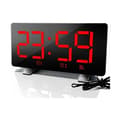 FM Digital Väckarklocka Radio - 12/24 Timmar, LED Digital Klocka med_tfrf