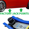 Miniatyrbild 4 av 5: Bil Gummi Jack Pad Ramskydd Adapter Jacking Pinch Weld Svart