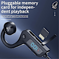 Pikkukuva 5 / 5: Luujohdolliset Bluetooth-kuulokkeet Langattomat IPX8 Vedenpitävät MP3-soittimet Hifi Korvakoukku Kuulokkeet Mikrofonilla Uintiin