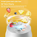 Miniatyrbillede 5 af 6: Bærbar trådløs blender elektrisk frugtjuicer maskine til orange isknusning 10 blade hjælpefødevare maskine 1500mA mixer White