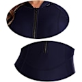 Miniatyrbilde 4 av 5: Dame badedrakt i ett stykke langermet rashguard dame våtdrakt atletisk badedrakt surfing dykking glidelås foran badetøy badedrakt Xd1 Navy 1516 Navy 1516 3XL