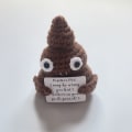 Miniatyrbild 1 av 5: Rolig positiv potatisstickad potatisdocka 2 2 2 1 2