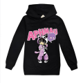 Miniatyrbillede 3 af 3: Børn Drenge Piger Aphmau Hoodie Langærmet Toppe Sweatshirt Pullover Z X Sort 140CM 8-9Y