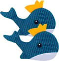 2-pak Spa Svamp Olieabsorberende - Hval - Til Jacuzzi & Swimmingpool