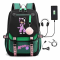 Pikkukuva 1 / 5: Aphmau reppu lapsille, reppuja, reppu USB-liitännällä, 1 kpl, vihreä 2 grön 2