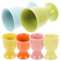 6-pack Ceramic Breakfast Trays Holders Storage Rack for Dining Room