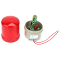 Miniatyrbillede 4 af 5: 220VAC blinkende blinkende rød LED advarselslys diameter 97mm