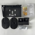 Miniatyrbillede 1 af 5: Vægmonteringssæt til PS5 Slim/PS5 2 Justerbare controllerholdere Sort A1