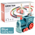 Miniatyrbilde 1 av 2: Domino-bil som automatisk slipper kort og deler ut elektriske byggekloss-tog leker