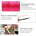 Miniatyrbild 3 av 5: Armbandsband, flerfärgad bomullstråd, flätad nylon