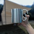 Miniatyrbillede 5 af 5: 220 ml rejsevandflaske i rustfrit stål rejsekrus med H Blå 220ml