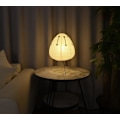 Miniatyrbillede 6 af 8: Nogyu2022 Noguchi Style Akari Lampe u2022 Japansk bordlampe i papir u2022 Inspireret af Isamu Noguchi u2022 Rispapir u2022 Sengebordslampe Desk Lamp (Black/White)