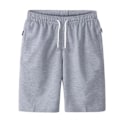 Miniatyrbillede 3 af 5: Cargo Shorts Elastisk Talje Tynde Løse Lommer Snøre Cargo Shorts Sort Black L