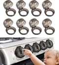 Gasspis Knoppskydd - 8 Stycken - Universal - Plast Knoppskydd - Passar Alla