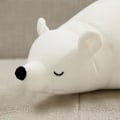 Pikkukuva 3 / 4: Pehmustettu jääkarhu lapsille, Kawaii-pehmolelu pennun täyte pienille lapsille söpö pehmeä DB White White 55cm