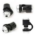 Miniatyrbillede 3 af 5: 30x zoom LED-mikroskop forstørrelsesglas Clip-on mobiltelefon videnskab legetøj 1 stk sort