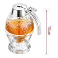 Miniatyrbild 5 av 5: Honungssirapdispenser, 200 ml honungsdispenserburkbehållare Akrylförvaringskruka Inget dropp, måttligt flöde，BPA-fri