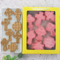 Miniatyrbillede 1 af 5: 8 stk. Cross Cookie-forme i plast, 3D tegnefilm, trykbar kageform, one size