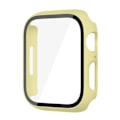 Miniatyrbilde 1 av 6: Glas+ Deksel For Apple Watch case 9 8 7 6 SE 5 iWatch Tilbehør Skjermbeskytter Apple Watch Series 45mm 41mm 44mm 40mm 42mm 38mm gul yellow yellow yellow 40mm series 654SE