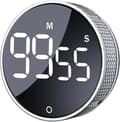 Digital Köksklocka LED-Display Visuell Nedräkningstimer Magnetisk Silver För Matlagning_TF_TF Silver