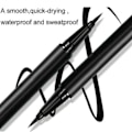 Miniatyrbillede 2 af 5: Adhesive 2 i 1 Eyeliner Lashes Pen Ingen Lim Magnetisk Vandtæt rød One-size