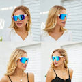 Miniatyrbillede 3 af 4: Raml?sa damsolglas?gon Rimless Square