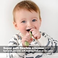Miniatyrbillede 4 af 4: 3 sæt baby silikone rispasta skeer, bløde skeer til at spise og øve sig med, kan tygges style1